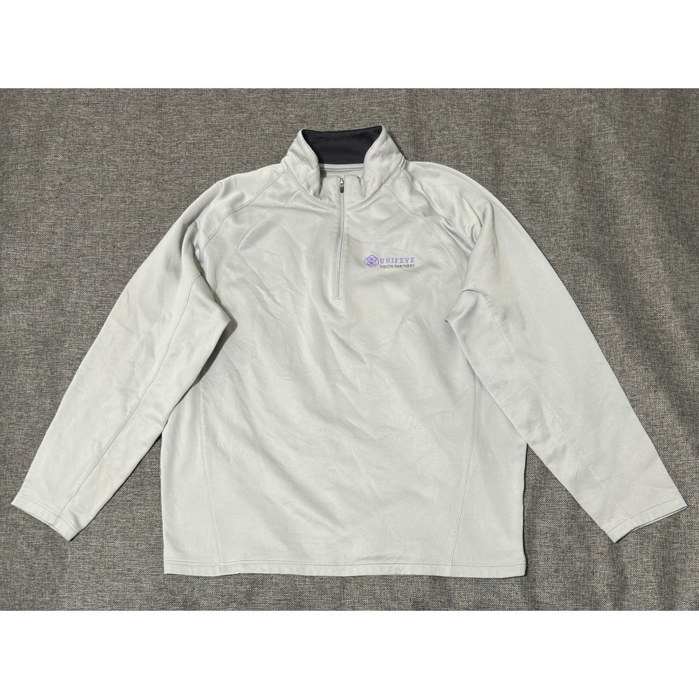 Sport-Tek Mens XL 1/4 Zip Pullover Unifeye Vision Partners Grey
